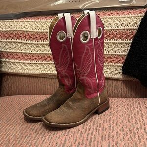 Anderson Bean Ladies Cowboy Boots ~ LIKE NEW!! ~ Pink 💕 6.5